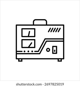 Voltage Stabilizer Icon, Ac Electric Voltage Stabilizer, Automatically Maintain A Constant Output Voltage Level Vector Art Illustration
