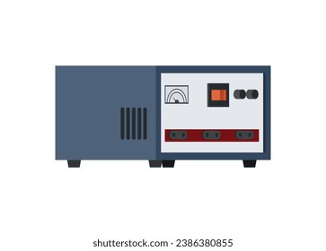 Voltage stabilizer. Simple flat illustration.
