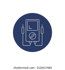 Elektromessersymbol für Spannungsmessgeräte