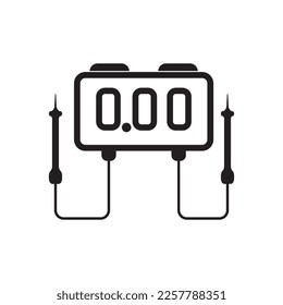 Voltage tester icon, vector illustration design template