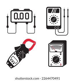 Spannungstestersymbol, Vektorgrafik-Design-Vorlage
