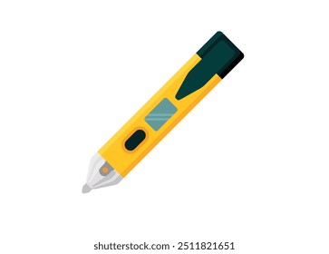 Testador de voltagem. Simples ilustração plana.

