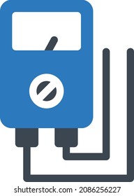 ilustración de vectores de voltaje en un fondo transparente. Símbolos de calidad premium. Icono vector glifos para concepto y diseño gráfico.