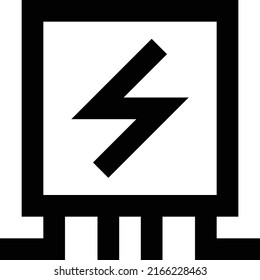 Ilustración vectorial de voltaje en un fondo transparente.Símbolos de calidad premium.Icono vectorial de trazo para el concepto y el diseño gráfico.