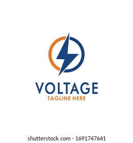 Voltage Volt Bolt Flash Logo Graphic