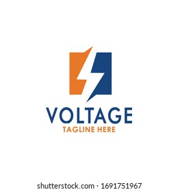 Voltage Volt Bolt Flash Logo Graphic