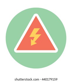 Voltage Warning Vector Icon