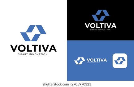 Voltiva Logo Design – Energy, Technology, and Modern Brand Symbol
