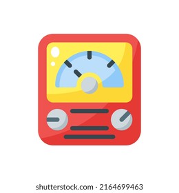 voltmeter flat style icon. vector illustration for graphic design, website, app. EPS 10