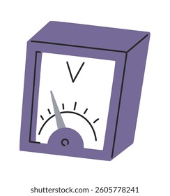 Voltmeter gauge measuring equipment doodle