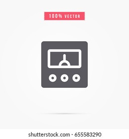 voltmeter icon. architecture sign