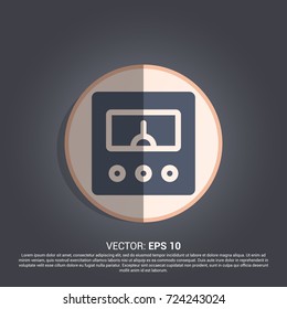 voltmeter icon. architecture sign
