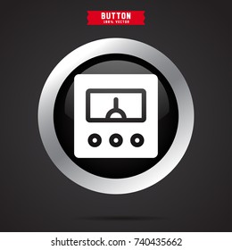 voltmeter icon. architecture sign