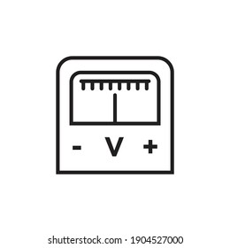 Voltmeter icon design. vector illustration