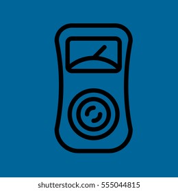 voltmeter icon flat design