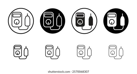 voltmeter icon Outline vector for web ui