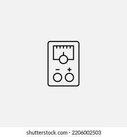 Voltmeter icon sign vector,Symbol, logo illustration for web and mobile