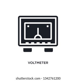 voltmeter isolated icon. simple element illustration from electrian connections concept icons. 