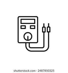 voltmeter logo sign vector outline