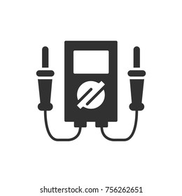 voltmeter. monochrome icon