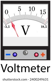 Un voltímetro es un dispositivo físico para medir la tensión en un circuito eléctrico.