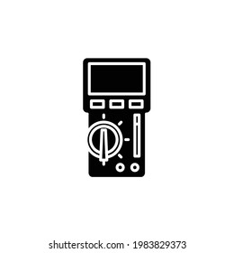 Voltmeter tool icon, eps 10