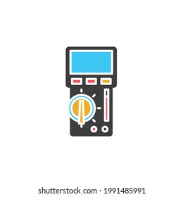 Voltmeter tool icon, eps 10