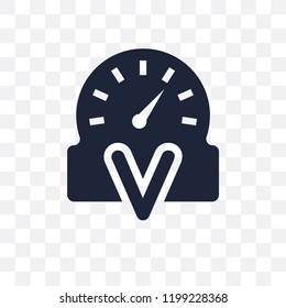 Voltmeter transparent icon. Voltmeter symbol design from Science collection. Simple element vector illustration on transparent background.