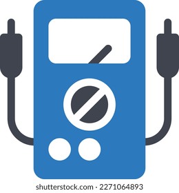 voltmeter Vektorgrafik auf transparentem Hintergrund. Hochwertige Symbole. Glyphen Vektorsymbole für Konzept und Grafikdesign. 


