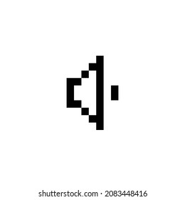 volume 1 pixel perfect icon design. Flat style design isolated on white background. Vector illustration