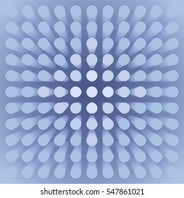 Volume abstract background, many pillar, cylinders, 3d vector wallpaper