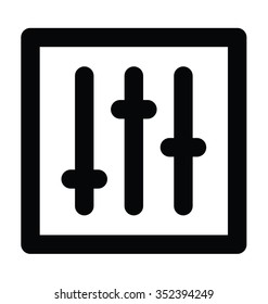 
Volume Adjuster Bold Line Icon
