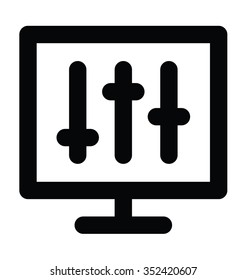 
Volume Adjuster Bold Line Icon
