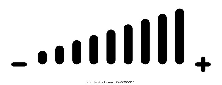 Volume adjustment symbol. Design can use for web and mobile app. Vector illustration