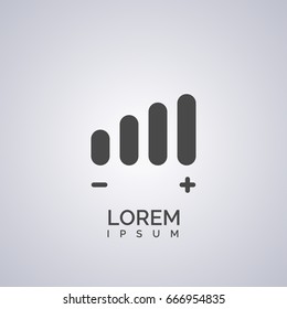 Volume adjustment symbol icon