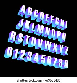 Volume Alphabet Numbers Stock Vector (Royalty Free) 763681483