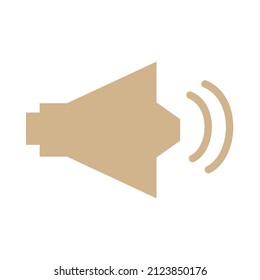 símbolo de signo de icono del vector de audio de volumen. ilustración gráfica aislada