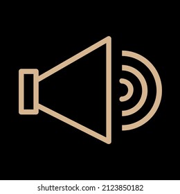 volume audio vector icon sign symbol. isolated graphic illustration