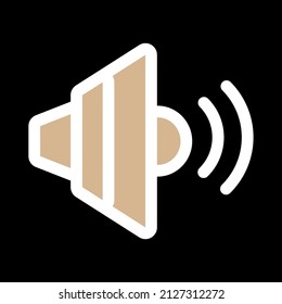 volume audio vector icon sign symbol. isolated graphic illustration