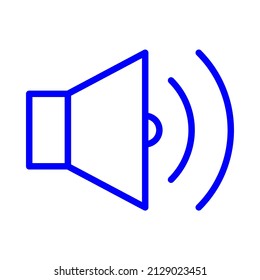 símbolo de signo de icono del vector de audio de volumen. ilustración gráfica aislada