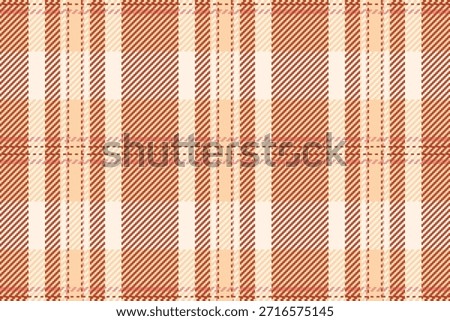 Volume background tartan fabric, down check pattern textile. Teenage seamless vector texture plaid in red and orange colors palette.