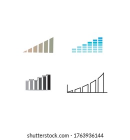 volume bar icon design illustration