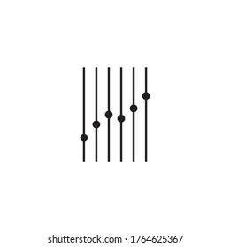 volume bar icon design illustration