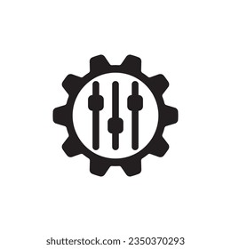 Diseño de la plantilla del logotipo de la ilustración del vector de la barra de volumen
