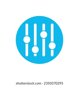 Volume bar icon vector illustration logo template design