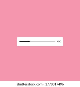Volume bar vector graphic design volume level digital hi interface.