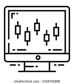 Volume bars up and down in a icon representing volume analysis