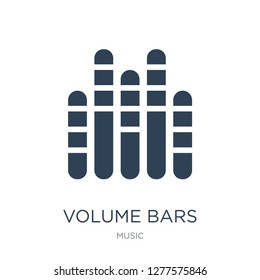 volume bars icon vector on white background, volume bars trendy filled icons from Music collection, volume bars vector illustration