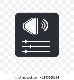 Volume Bars vector icon isolated on transparent background, Volume Bars logo concept