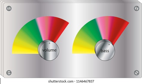 
volume and bass control